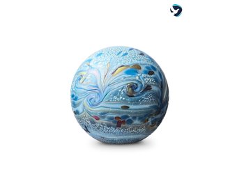 Moderne Urn 'Sea Blue'