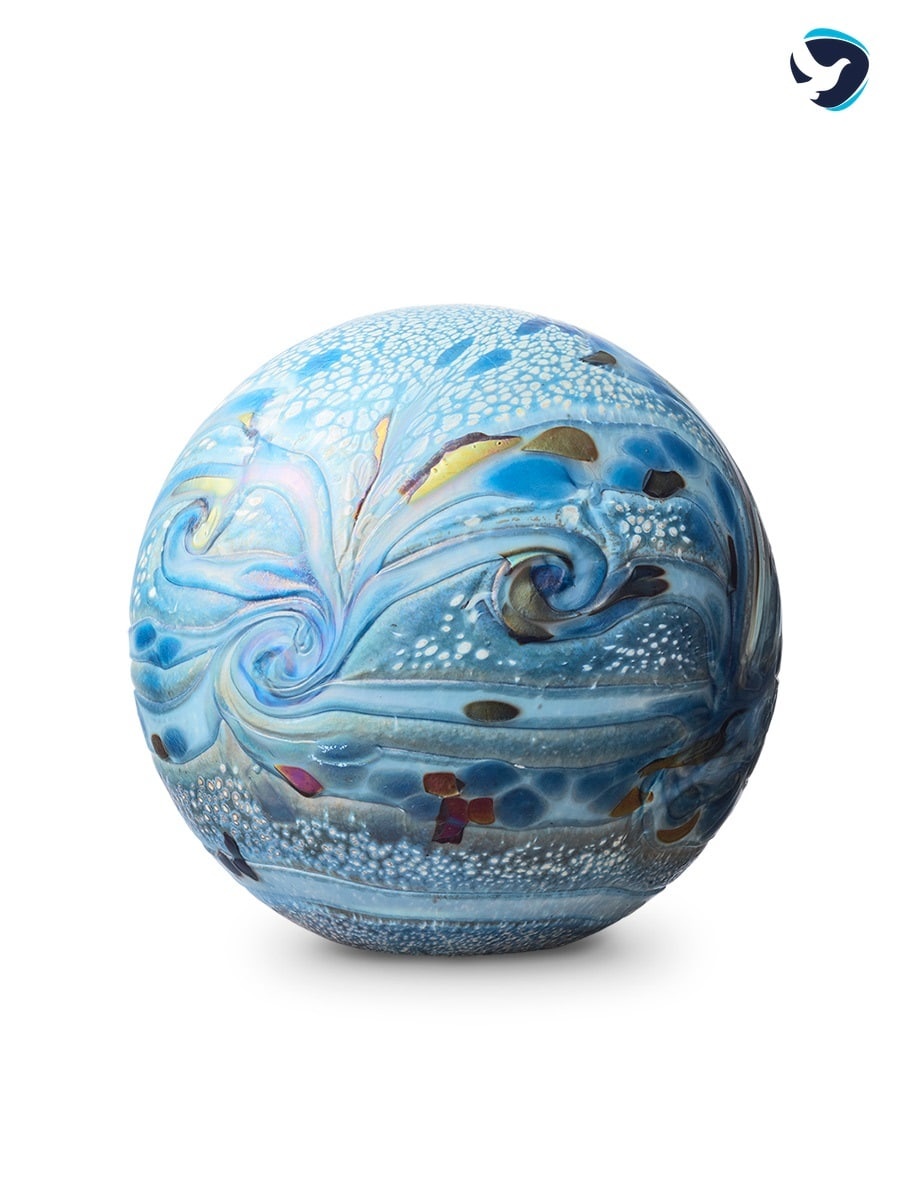 Moderne Urn 'Sea Blue'