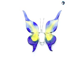 Vlinder Groot Blauw Geel