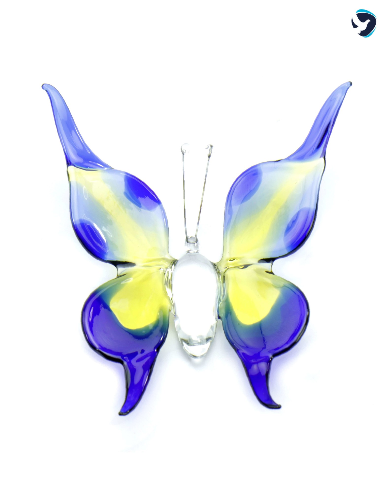 Vlinder Groot Blauw Geel