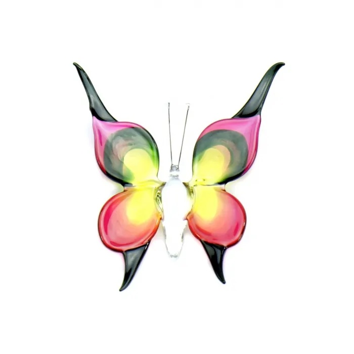 Vlinder Groot Rose Zwart