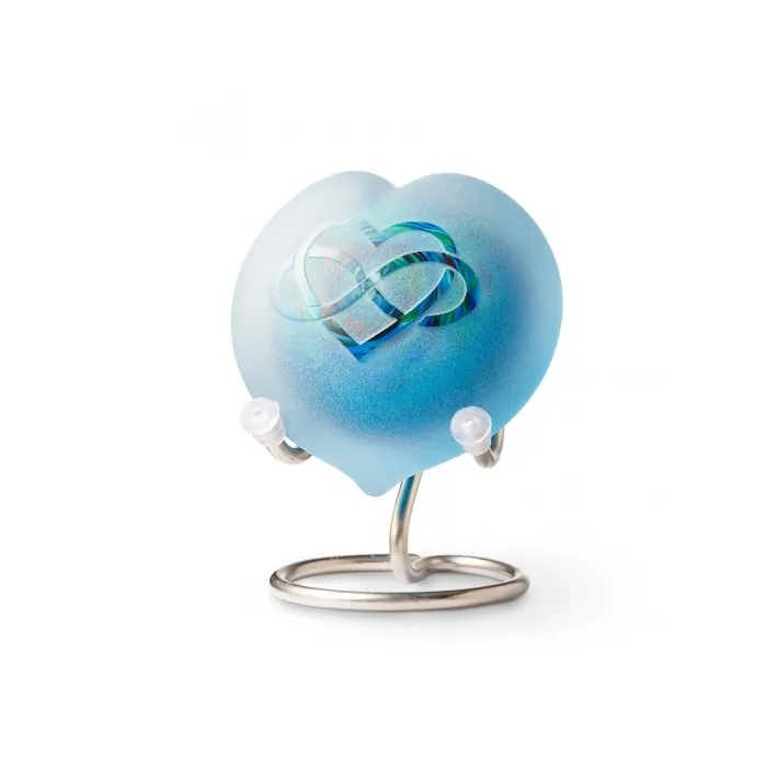 Blauwe Urn Hart Kleurig