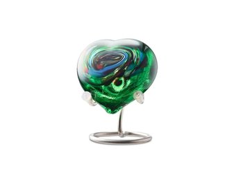 Groene Urn Hart Kleurig