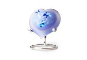 Blauwe Harten Urn Medium