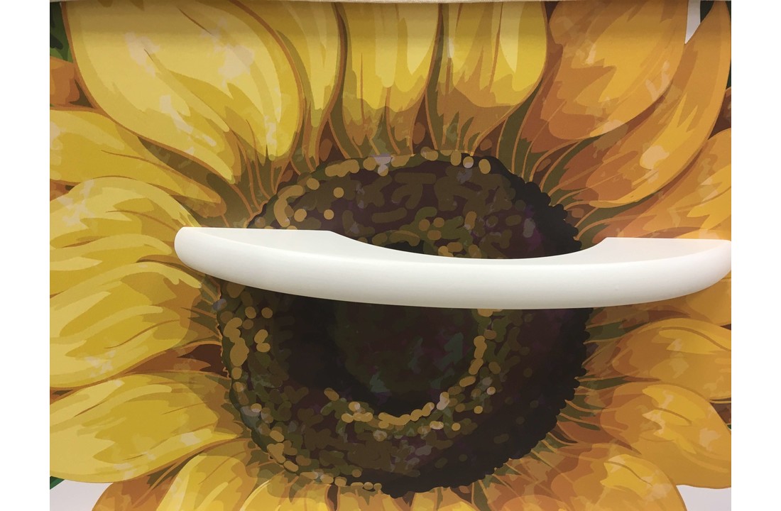 Eco Grafkist Zonnebloemen Houtvezel