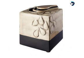 Urn mokka vierkant met druppels