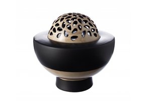 Urn kom met mokka bol doorzichtig