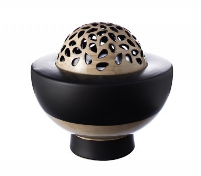 Urn kom met mokka bol doorzichtig