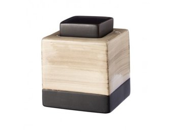 Mini  urn doosvorm in mokka en bruin