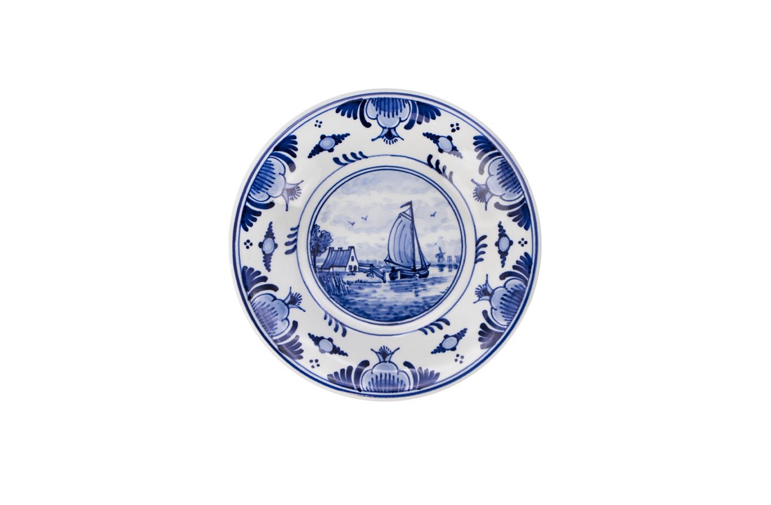 Delfts Blauw Bord schip
