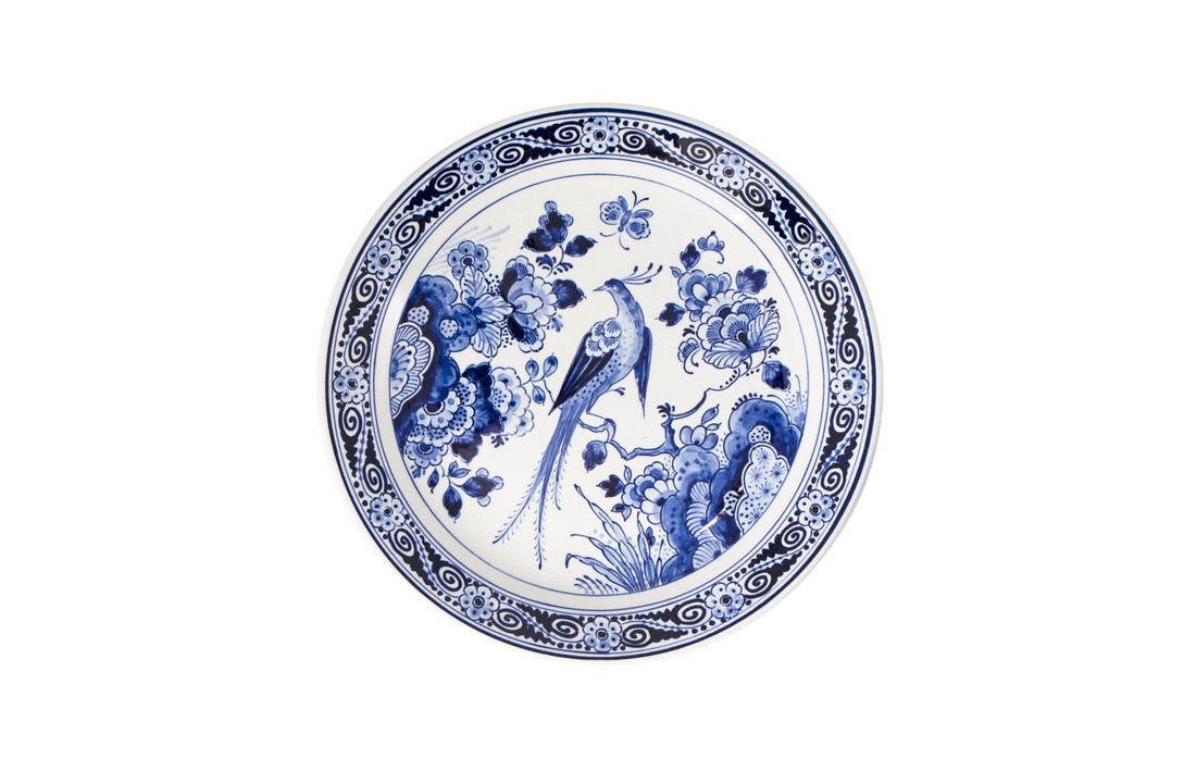 Delfts Blauw Bord 'Flora'