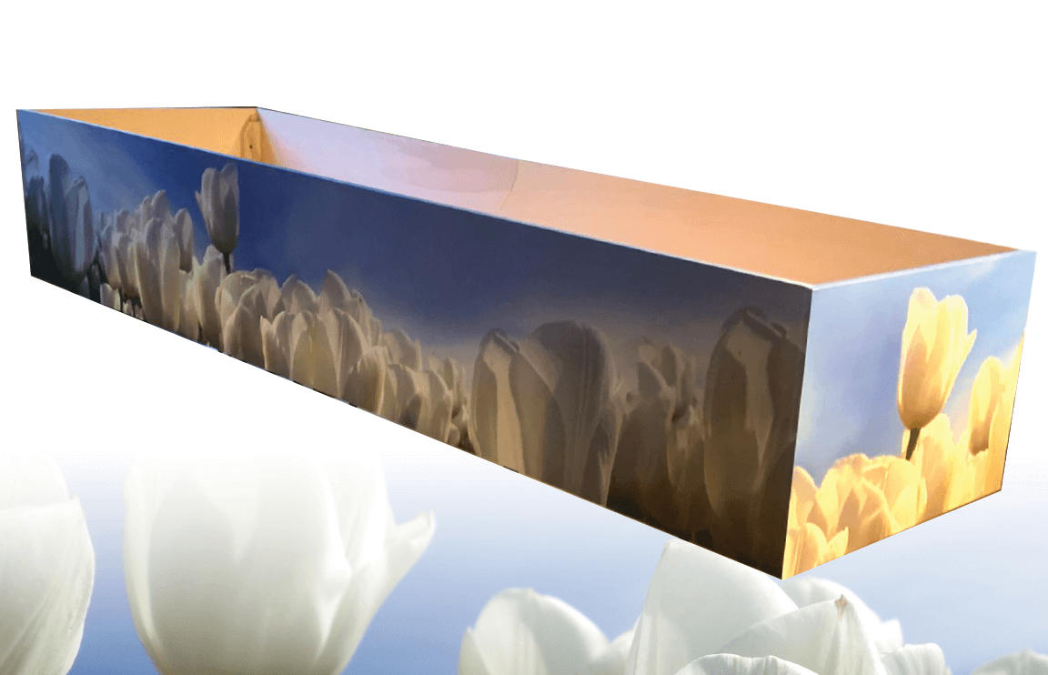 Gepersonaliseerde wrap voor uitvaartkist - RandWrap