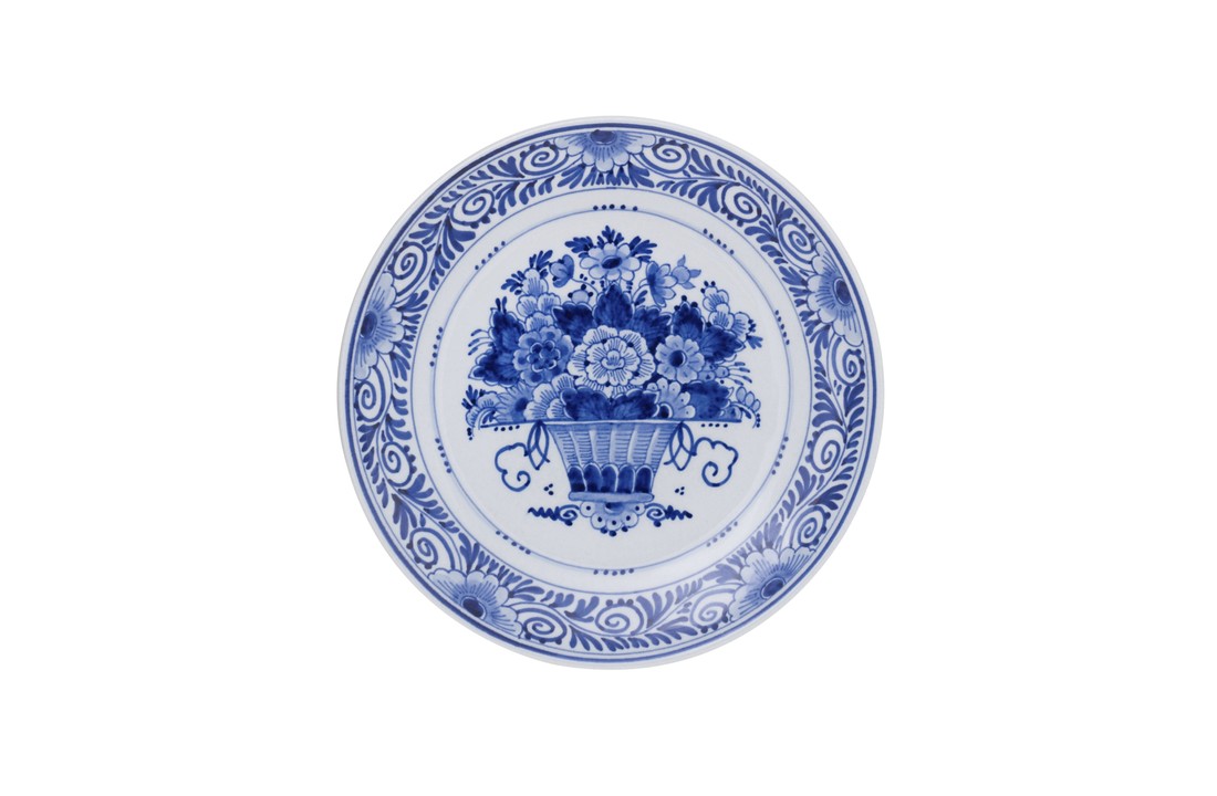 Delfts Blauw Bord bloemenpracht
