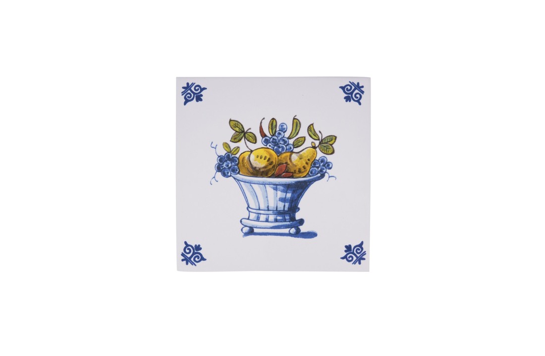 Delfts Blauw Tegel Fruitmand