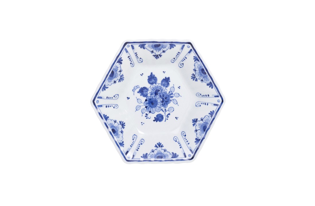 Delfts Blauw Schaal 6-kant