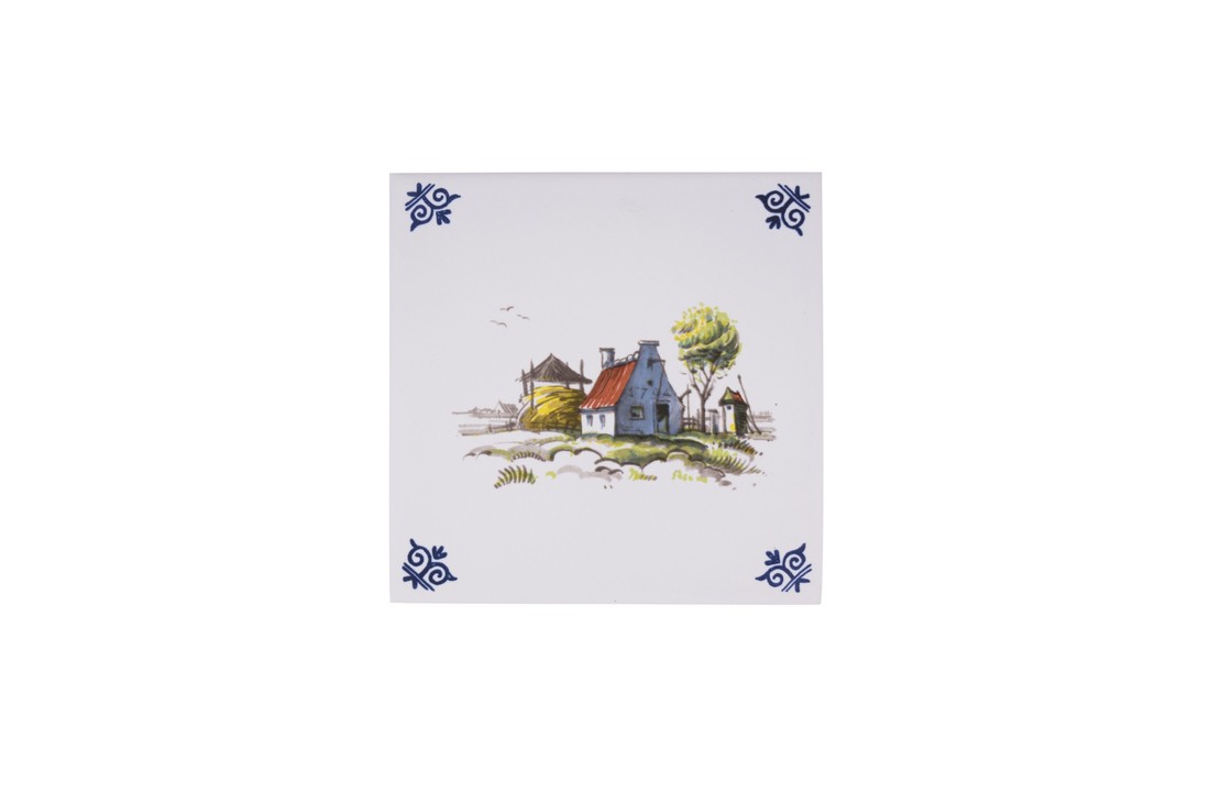 Delfts Blauw Tegel Klein Huisje