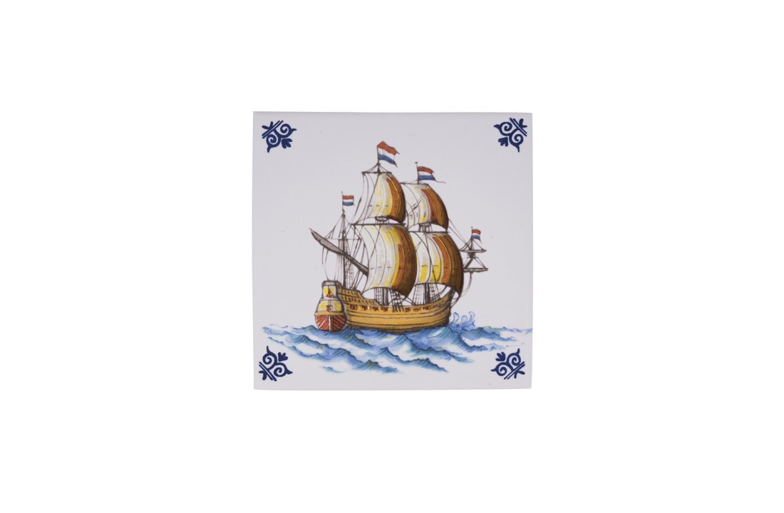 Delfts Blauw Tegel Schip