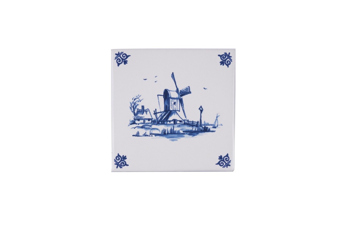 Delfts Blauw Tegel Wind