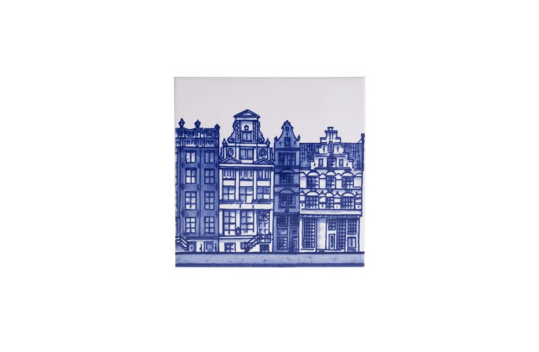 Delfts Blauw Tegel Grachtenpand 2