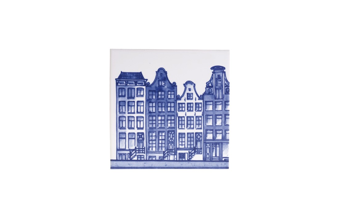 Delfts Blauw Tegel Grachtenpand 3