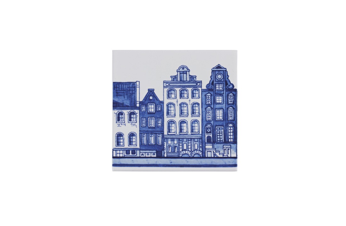 Delfts Blauw Tegel Grachtenpand 5