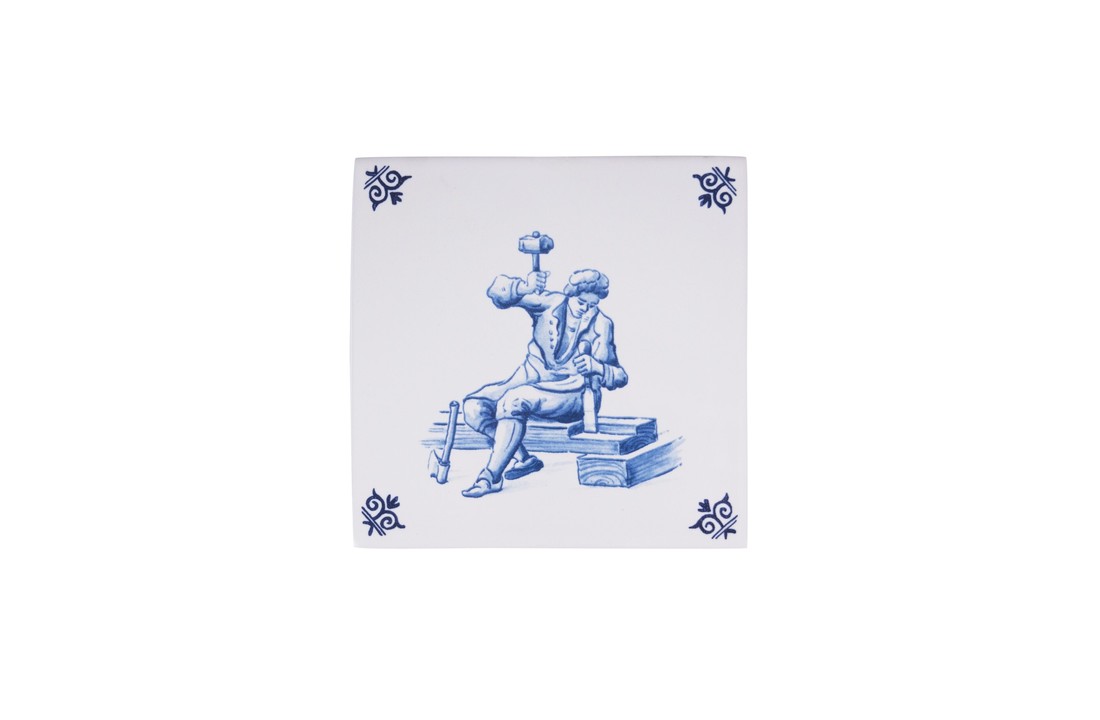 Delfts Blauw Tegel Timmerman