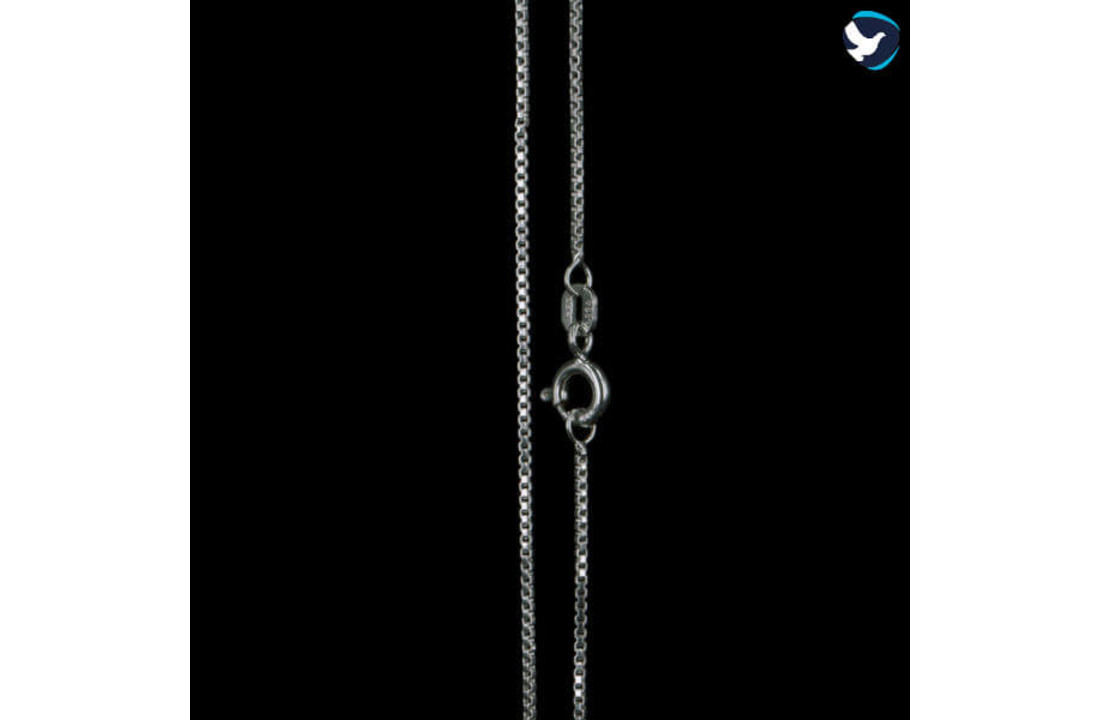 Edelstalen ketting met Venetiaanse schakel