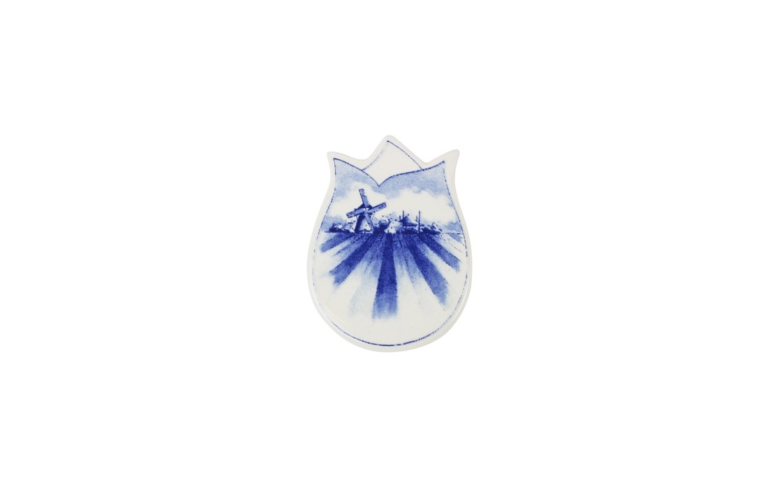 Delfts Blauw Magneet Tulp Vorm