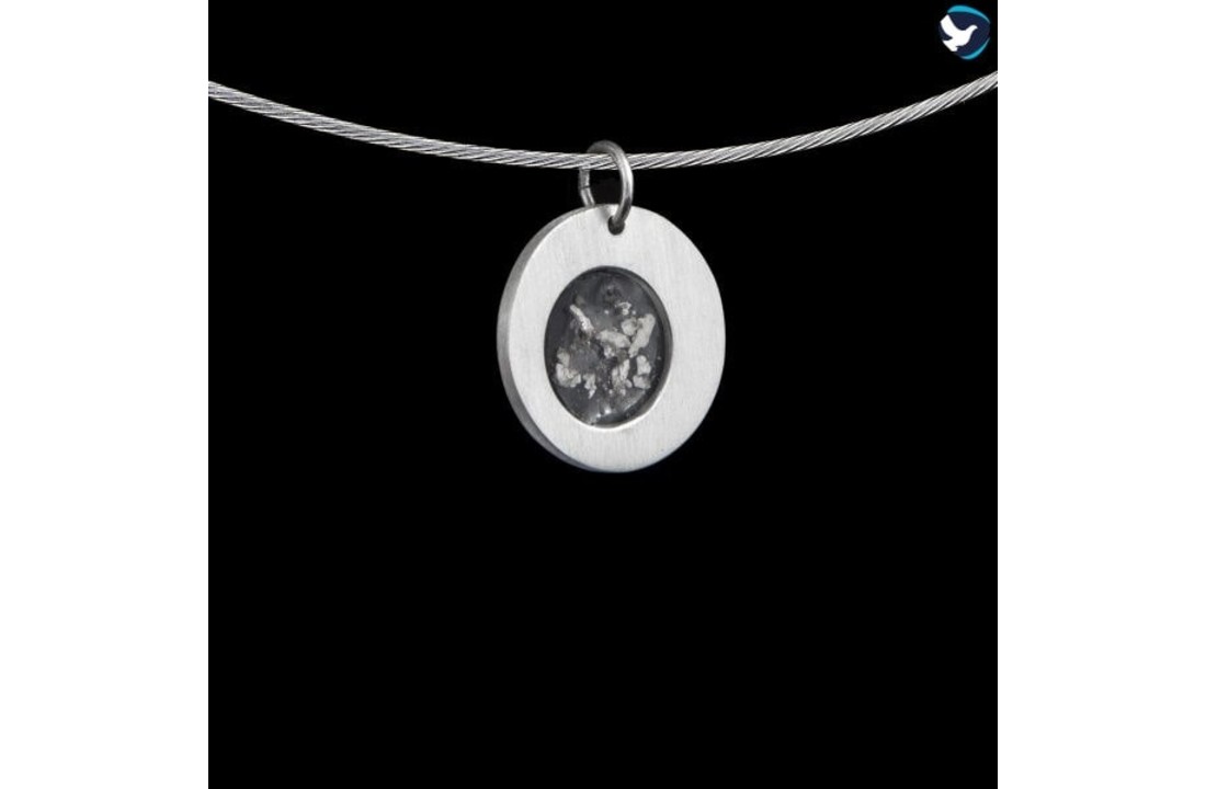 Hanger met open askamer Rond Zilver