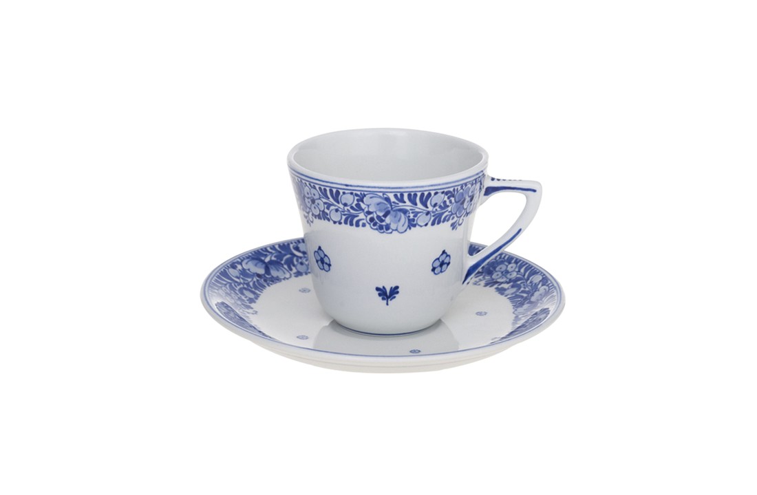 Delfts Blauw Kop en Schotel Koffie
