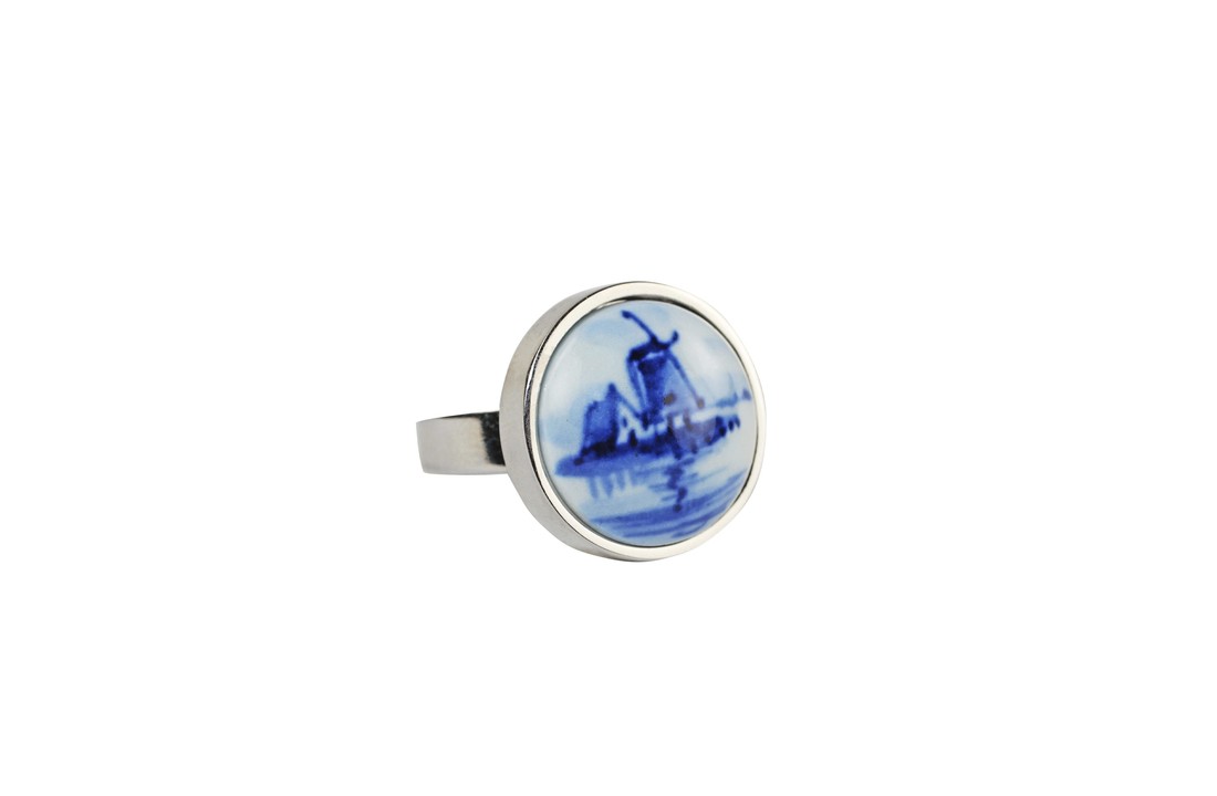 Delfts Blauw Ring molen groot