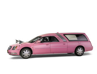 Cadillac Rouwauto Roze