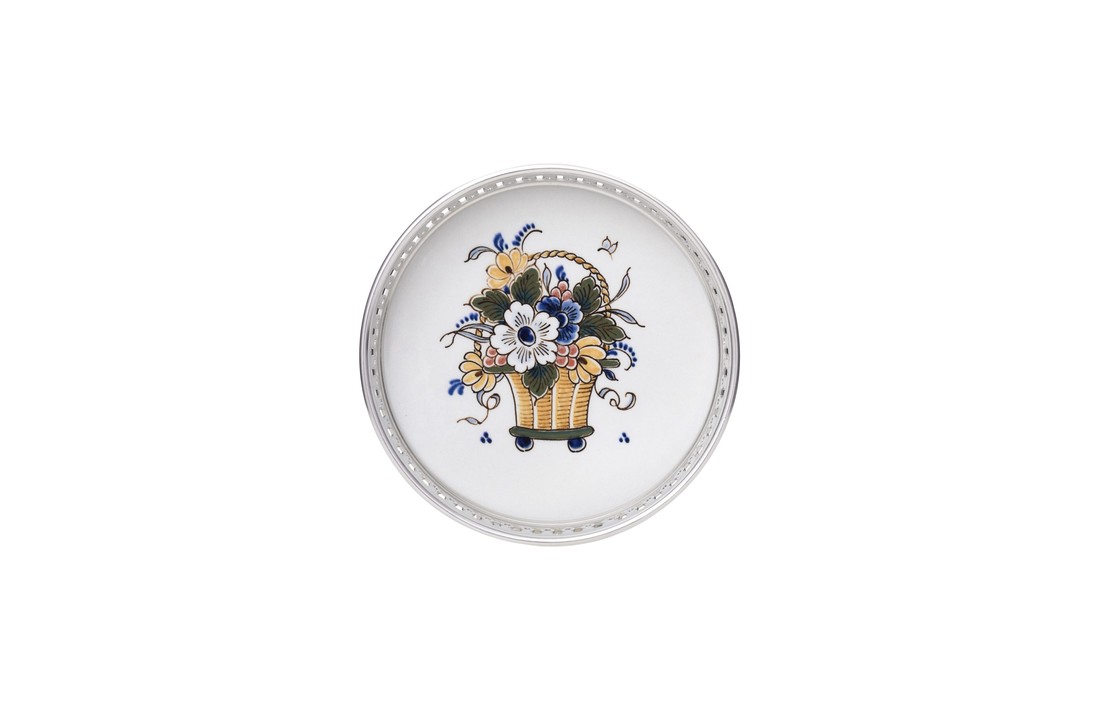 Delfts Blauw onderzetter bos bloemen