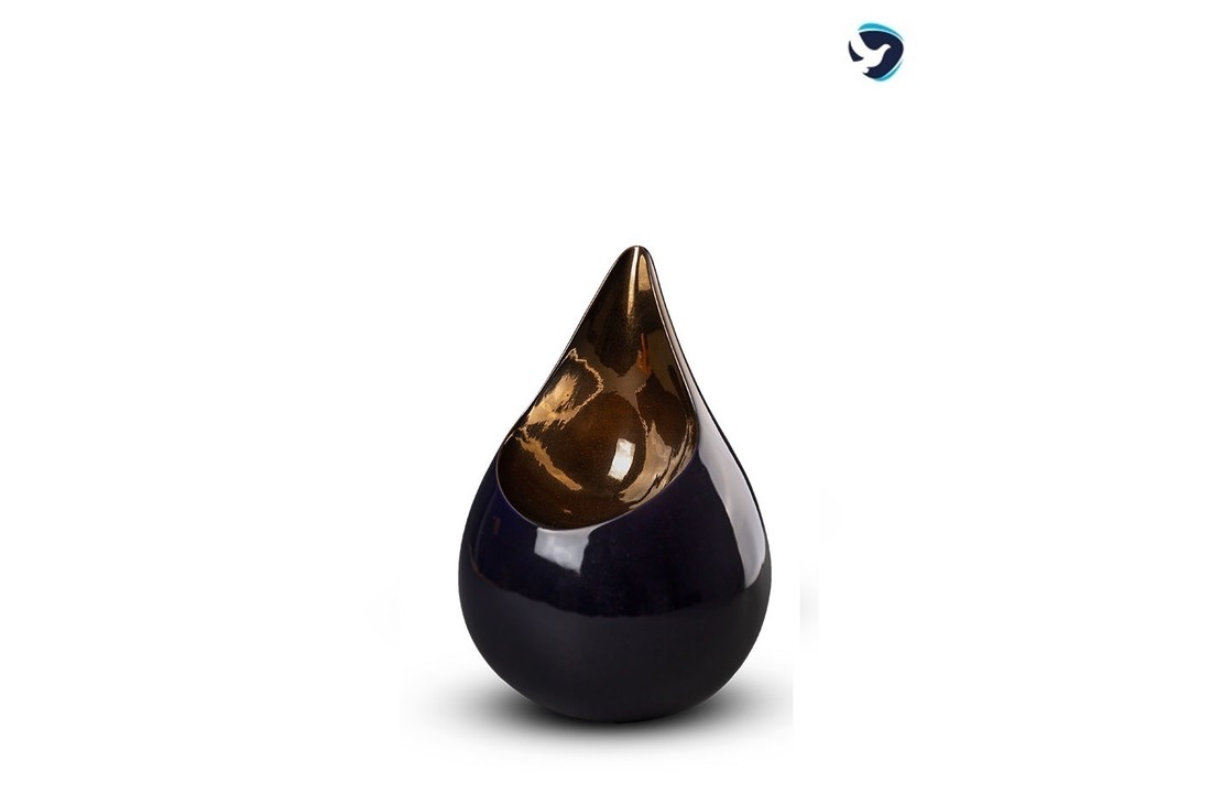 Kleine Druppel Urn Brons