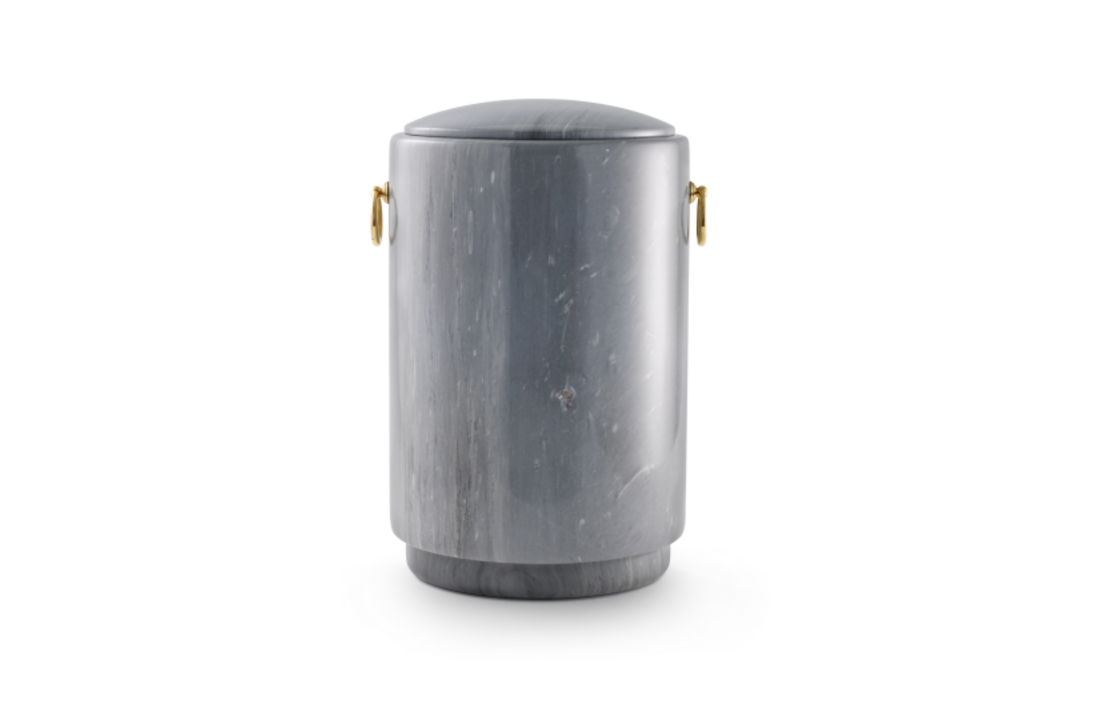 Marmeren Urn rond Grijs