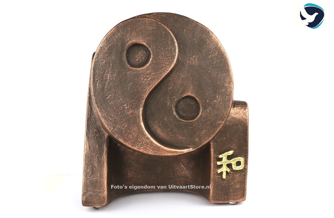 Brons Urn "Yin-Yang"