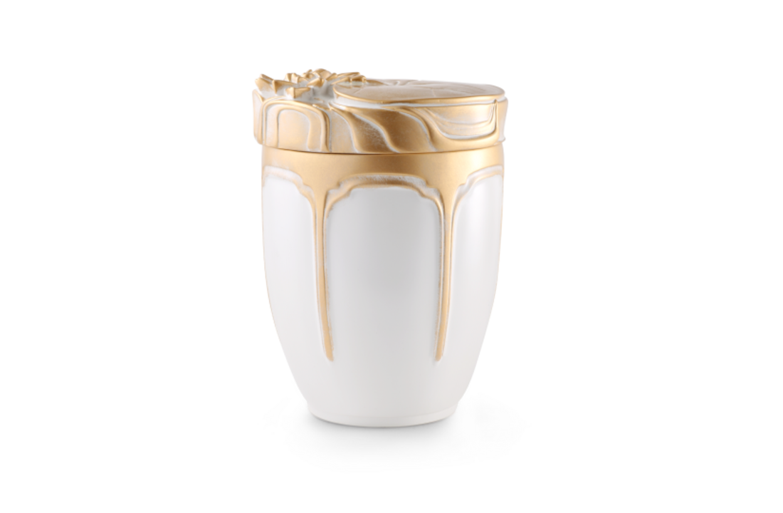 Urn waterlelie Goud wit