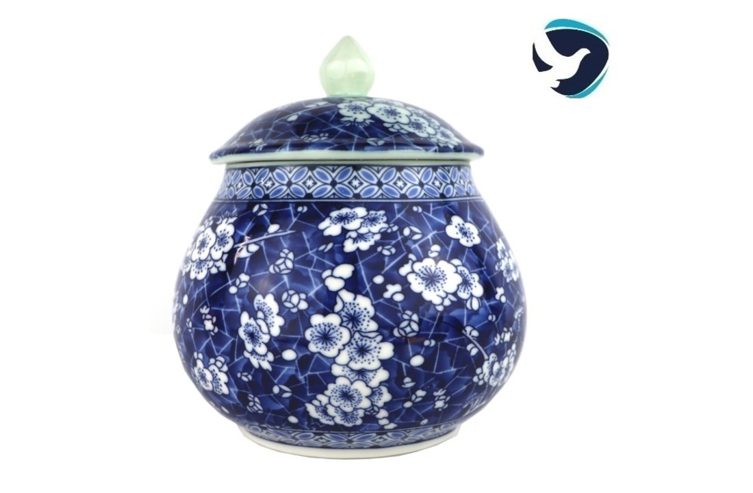 Urn met bloemen