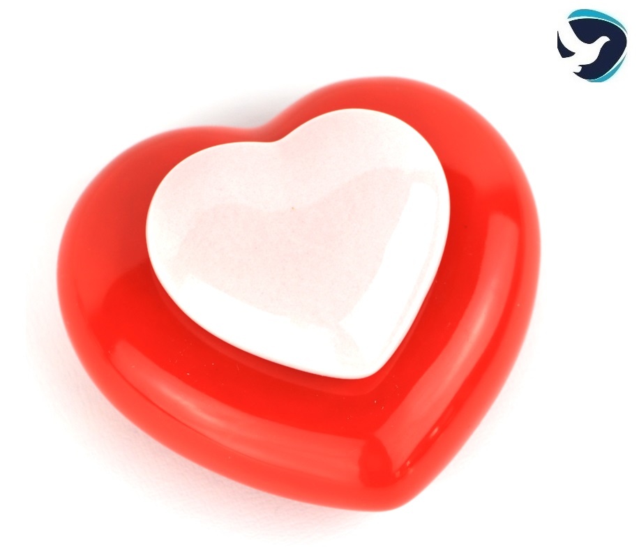 Mini Urn Hart Rood Roze
