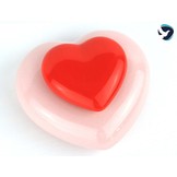 Mini Urn Hart Roze Rood