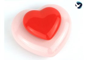 Mini Urn Hart Roze Rood