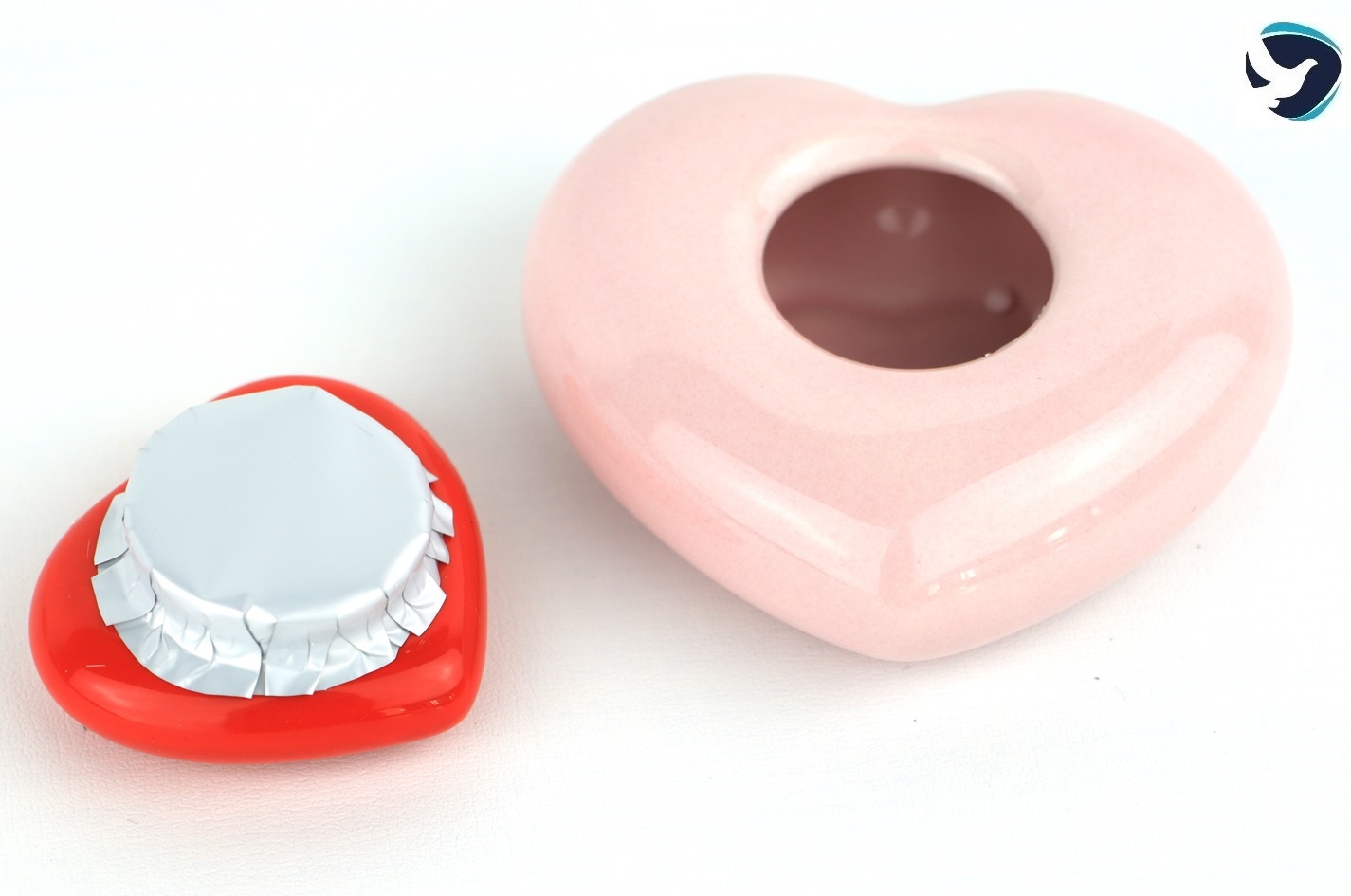 Mini Urn Hart Roze Rood