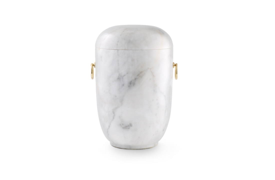 Marmeren Urn Wit gepolijst