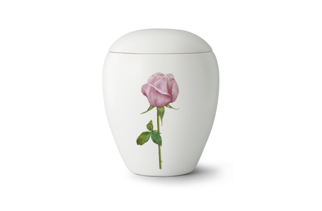 Urn Zonnebloem Wit keramiek