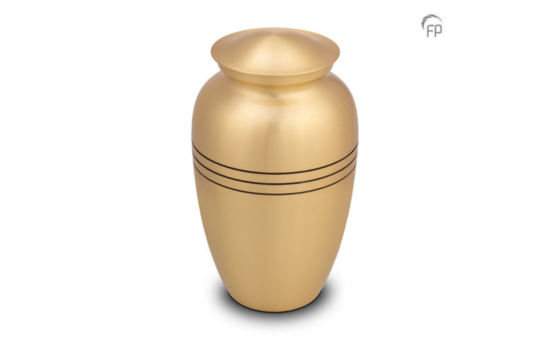 Metalen urn Goudkleurig