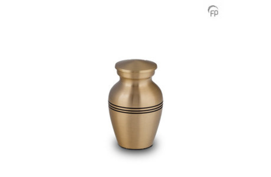 Metalen urn Goudkleurig