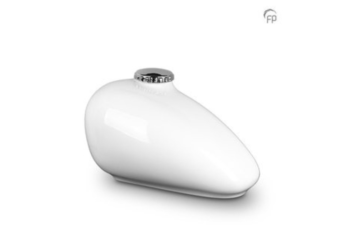 Keramische Urn Motortank Zwart