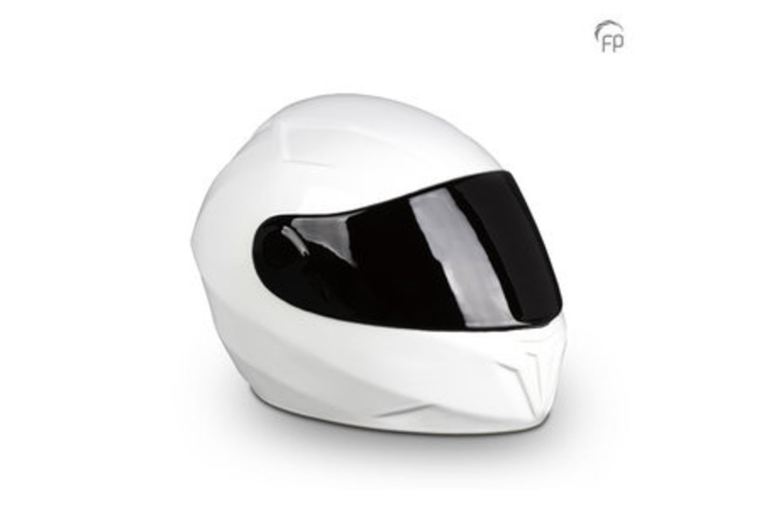 Keramische Urn Motorhelm Zwart