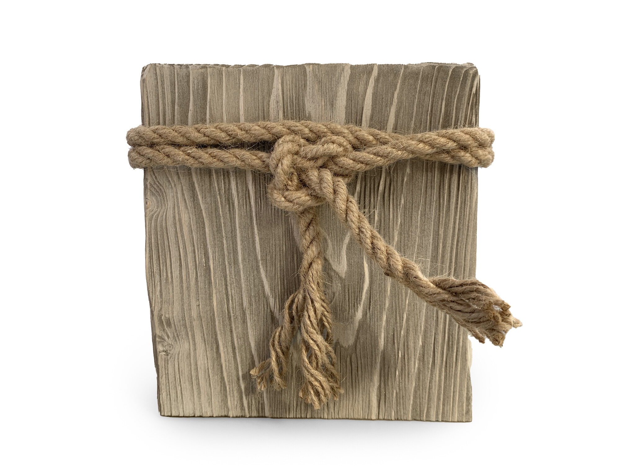 Vintage urn hout - 4 liter