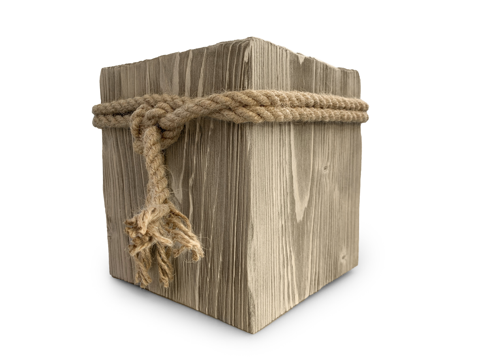 Vintage urn hout - 4 liter